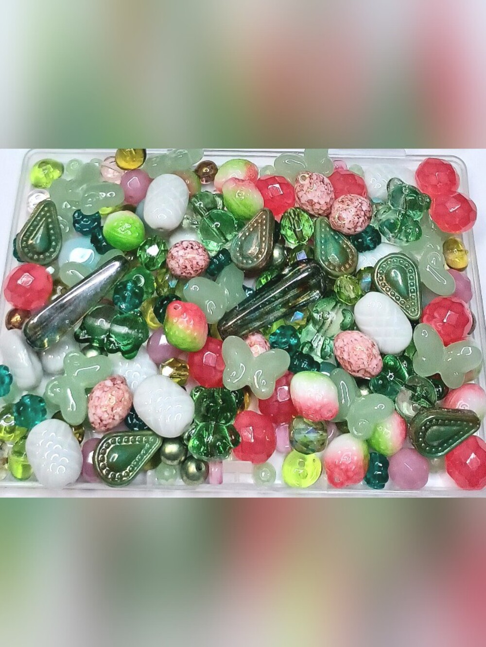 Czech glass loose bead mix 100pcs jewelry-making